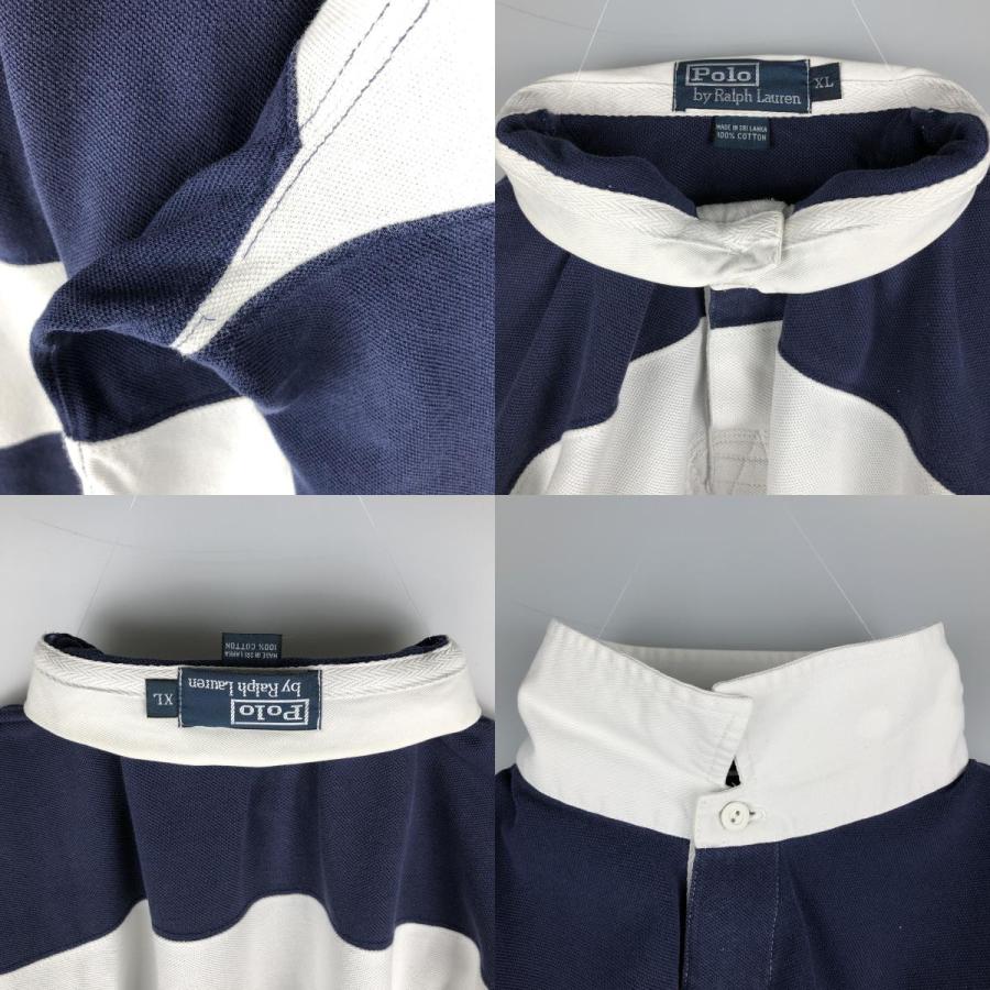 古着 ラルフローレン Ralph Lauren POLO by ボーダー柄 長袖 ラガー