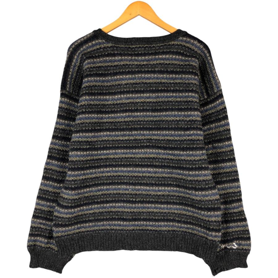Eddie Bauer - 古着 エディーバウアー Eddie Bauer マルチボーダー コットンニットセーター レディースL相当 /eaa506313 Eddie Bauer（エディーバウアー） 古着 00年代 ボーダー柄 ウール