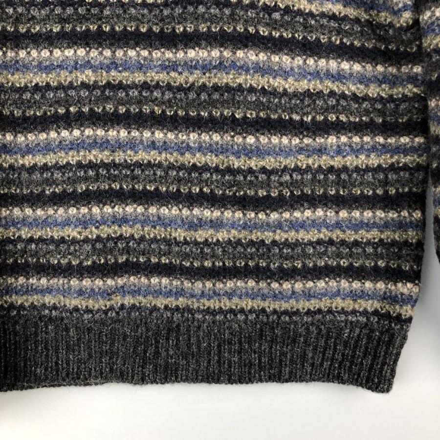 Eddie Bauer（エディーバウアー） 古着 00年代 ボーダー柄 ウール