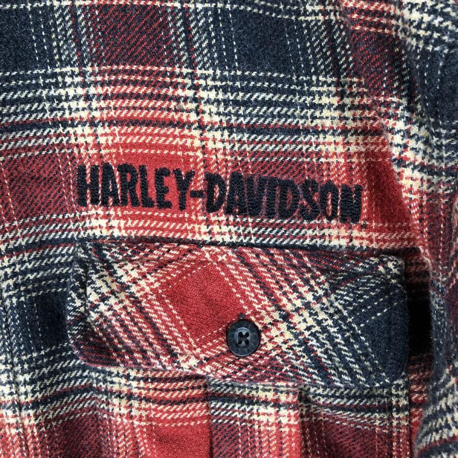 古着 ハーレーダビッドソン Harley-Davidson オンブレチェック 隠し