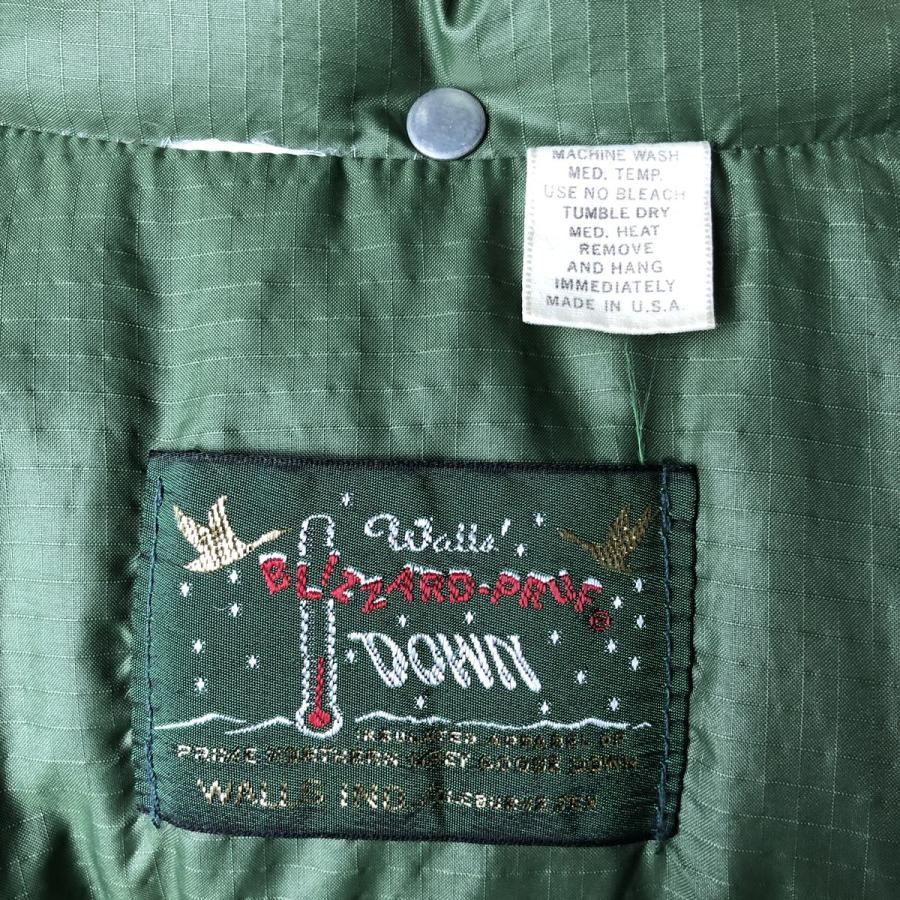 古着 70年代 ウォールズ WALLS BLIZZARD-PLUF DOWN リップストップ