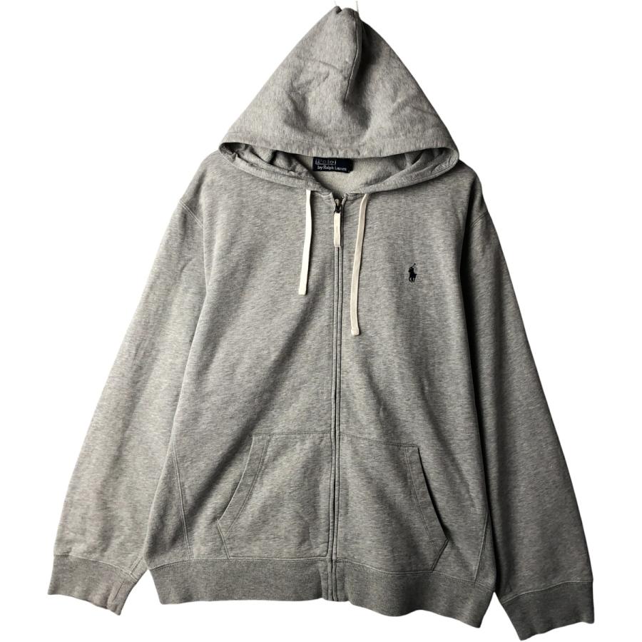 美品 ラルフローレン フルジップ パーカー XL グレー Ralph Lauren zipparker/ラルフローレンジップパーカー | 古着屋KAKAVAKA