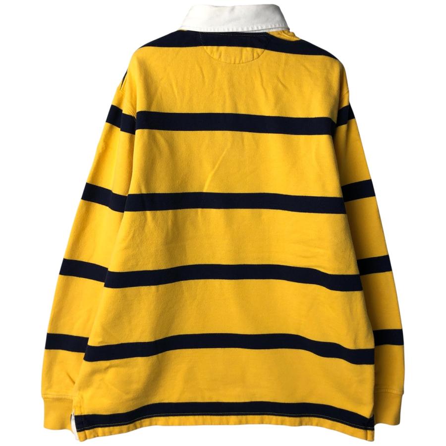 【オーバーサイズ】ポロ ラルフローレン 長袖 ラガーシャツ ボーダー 古着 古着 ラルフローレン Ralph Lauren POLO by ボーダー柄 長袖 ラガー