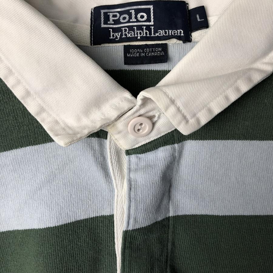 古着 ラルフローレン Ralph Lauren POLO by ボーダー柄 長袖 ラガー
