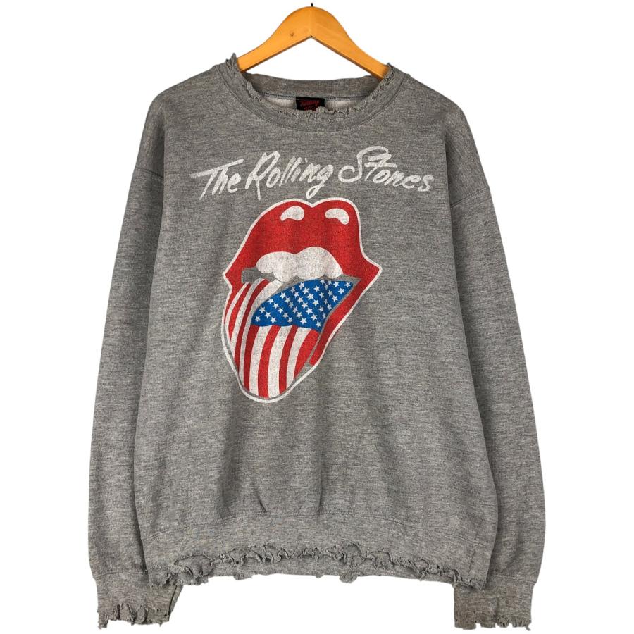 【最終値下げ】 80s ローリングストーンズ　バンド　スウェット　トレーナー 80s ヴィンテージ ローリングストーンズ バンド スウェット トレーナー