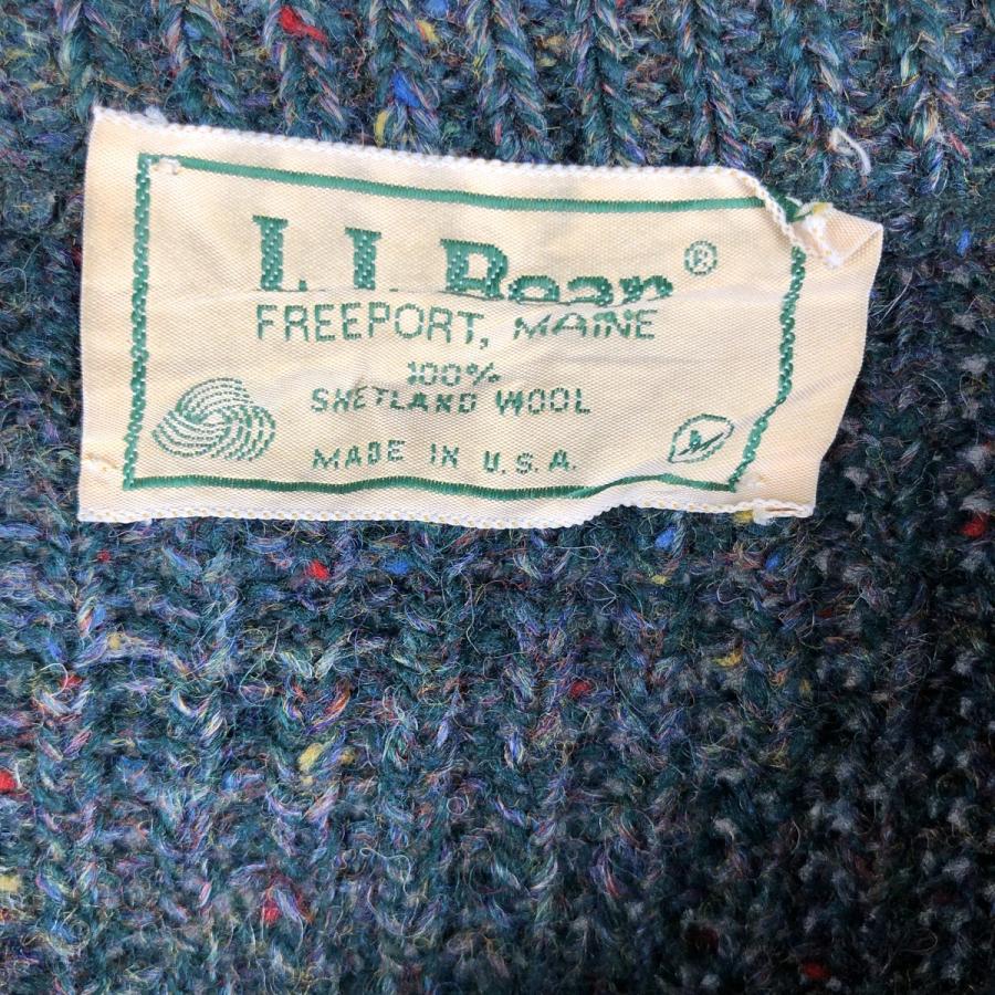 L.L.Bean（エルエルビーン） 古着 80年代~ カラーネップ リブ編み 