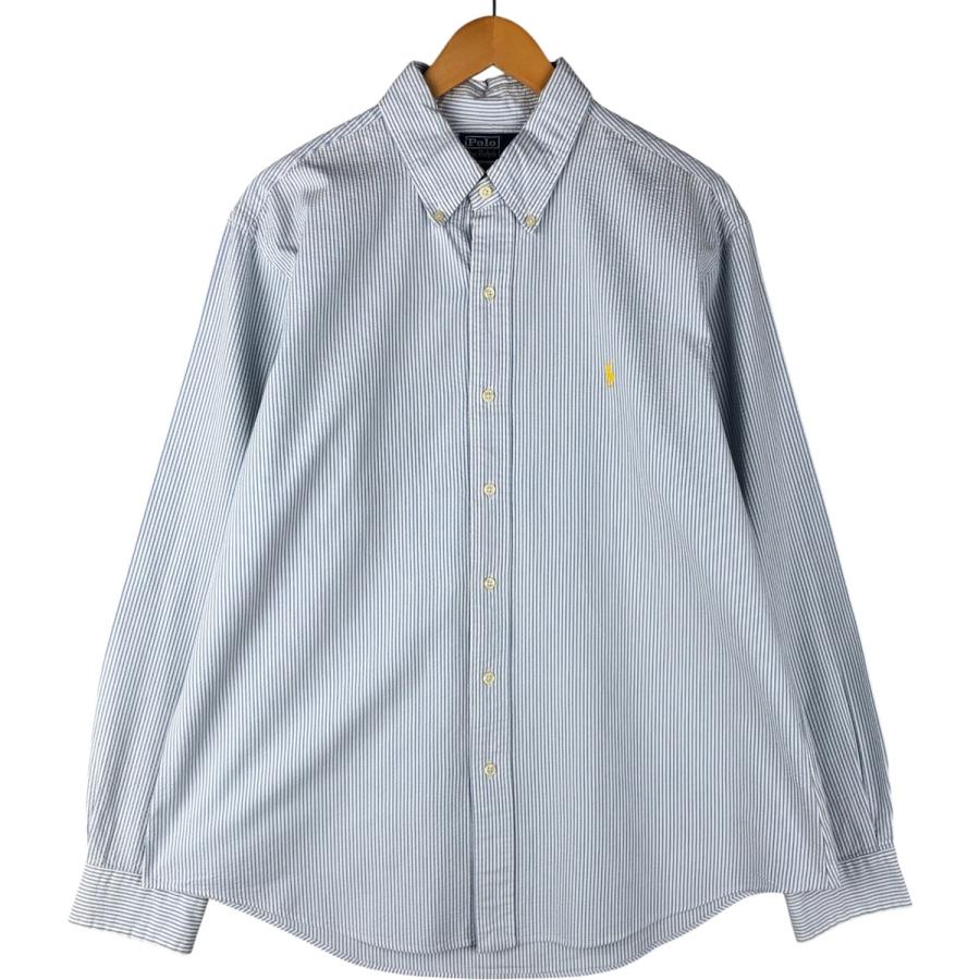 新品未使用 ポロラルフローレン オックスフォード ボタンダウンシャツ ストライプ ポロ ラルフローレン オックスフォードストライプシャツ ボタンダウン