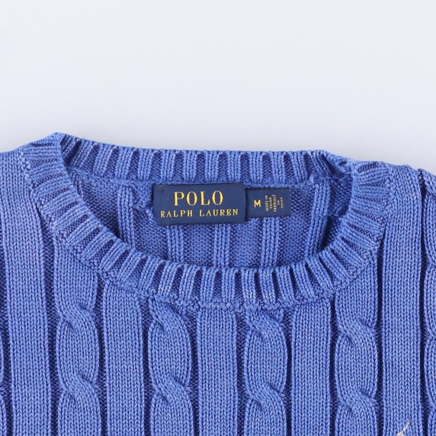 古着 ラルフローレン Ralph Lauren POLO RALPH LAUREN ケーブル編み