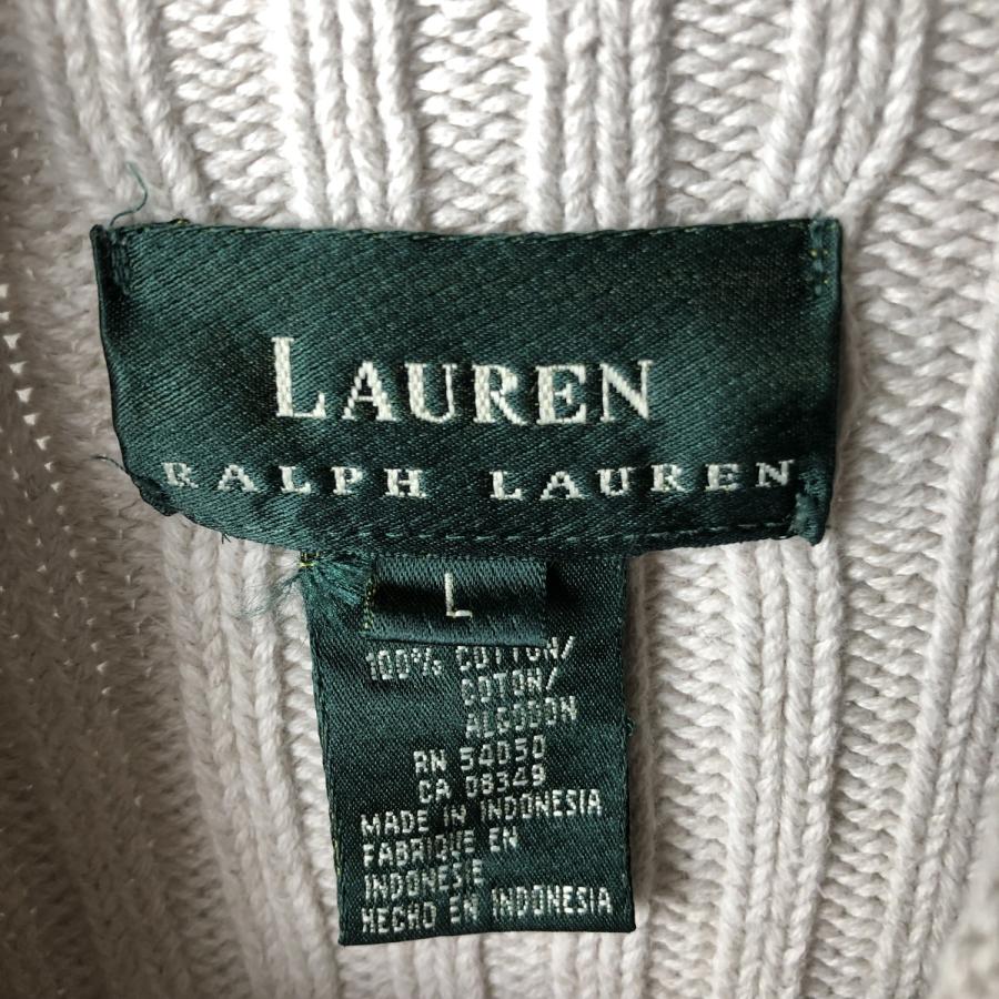 古着 ラルフローレン Ralph Lauren LAUREN ローレン ハイネック リブ
