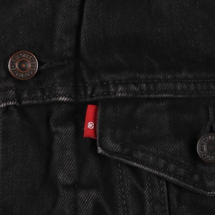 Levi's（リーバイス） 古着 ブラックデニムボアジャケット メンズM相当