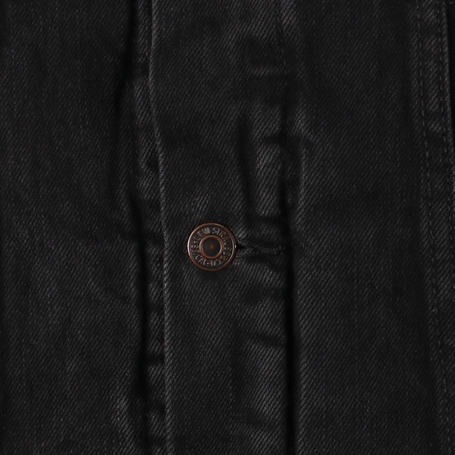 Levi's（リーバイス） 古着 ブラックデニムボアジャケット メンズM相当