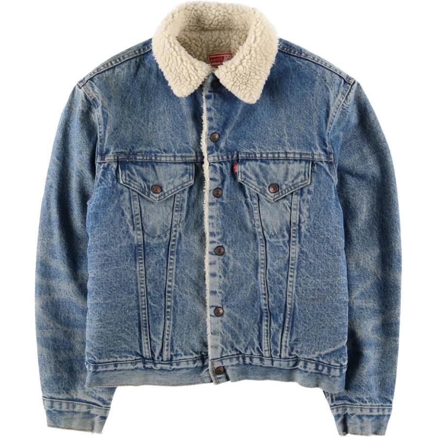 70年代米国製 Levi‘s ヴィンテージボアデニムジャケット Levi's（リーバイス） 古着 70年代 デニムボアジャケット メンズS相当