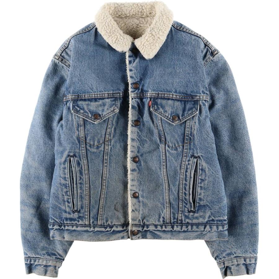 古着 80~90年代 リーバイス Levi's 70608-0216 中綿入り デニムボアジャケット USA製 メンズM相当 ヴィンテージ/eaa601864 Levi's（リーバイス） 古着 80~90年代 Levi's 70608-0216 中綿入り