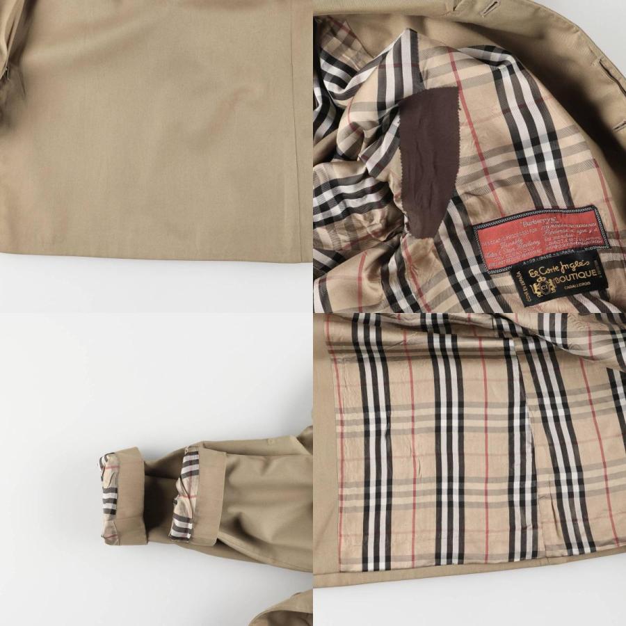 Burberrysバーバリーバルカラーコートステンカラーロングコートチェック古着 ビンテージ 英国製 Burberry's バーバリー ステンカラーコート バルマ