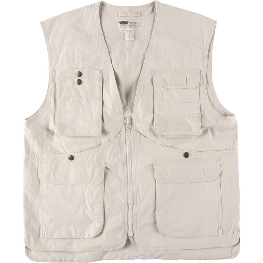 古着 80年代 バナナリパブリック BANANA REPUBLIC サファリベスト メンズM相当/eaa602039 BANANA REPUBLIC（バナナリパブリック） 古着 80年代 サファリベスト