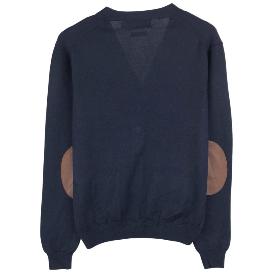 【美品】POLO Ralph Lauren メリノウール カーディガン紺Ｌサイズ 古着 ラルフローレン Ralph Lauren POLO by メリノウールニット