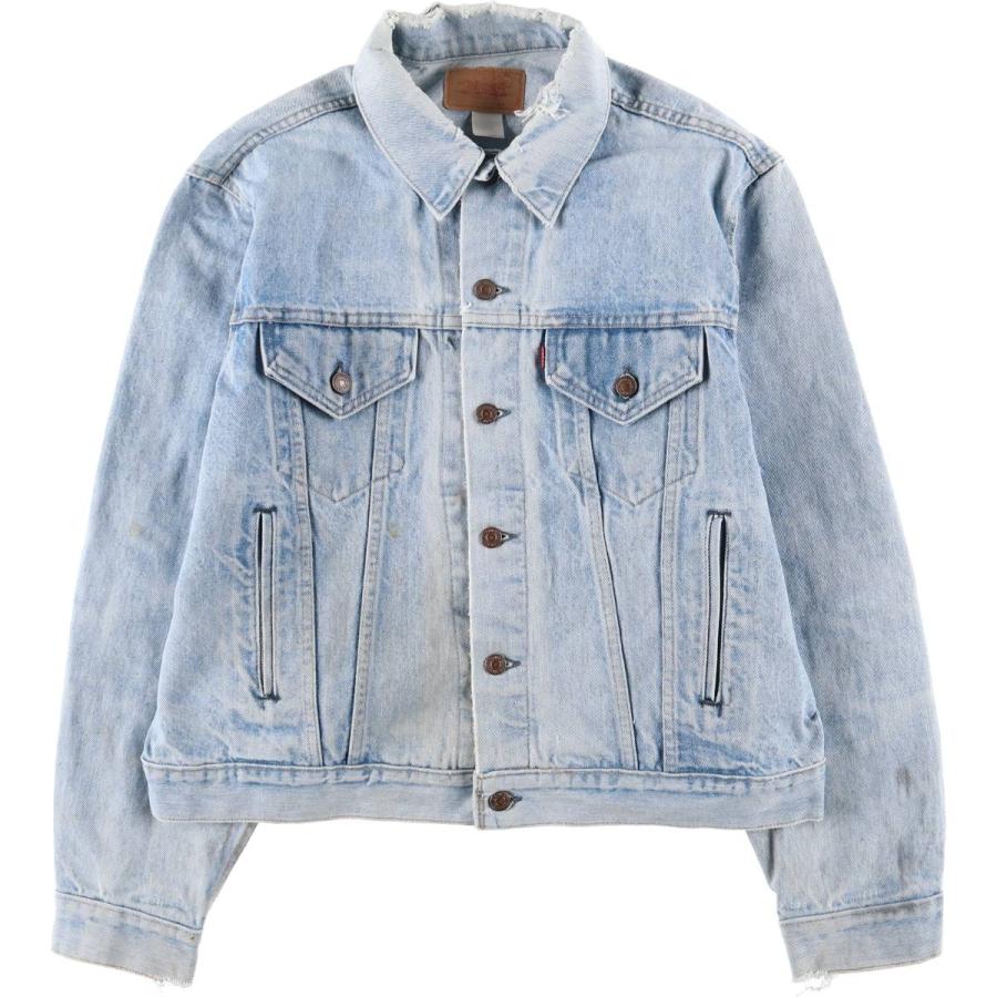 古着 80~90年代 リーバイス Levi's ケアタグ付き デニムジャケット Gジャン USA製 メンズXL相当 ヴィンテージ/eaa602432 Levi's（リーバイス） 古着 80~90年代 ケアタグ付き デニムジャケット