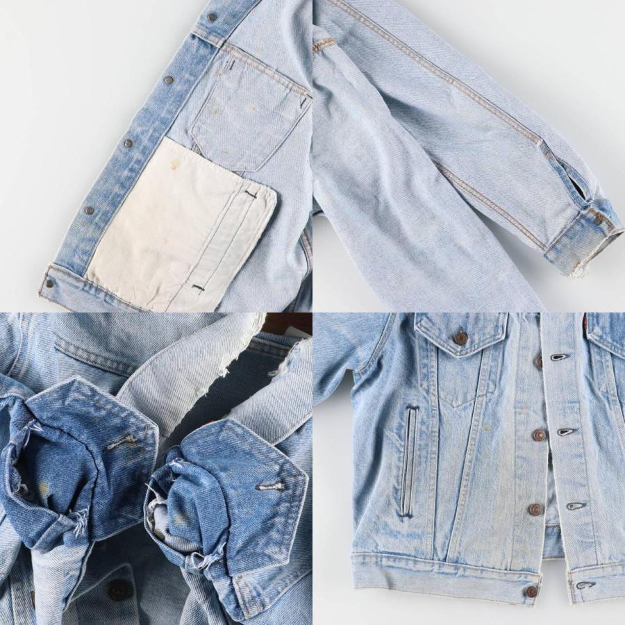 古着 80~90年代 リーバイス Levi's ケアタグ付き デニムジャケット Gジャン USA製 メンズXL相当 ヴィンテージ/eaa602432 Levi's（リーバイス） 古着 80~90年代 ケアタグ付き デニムジャケット