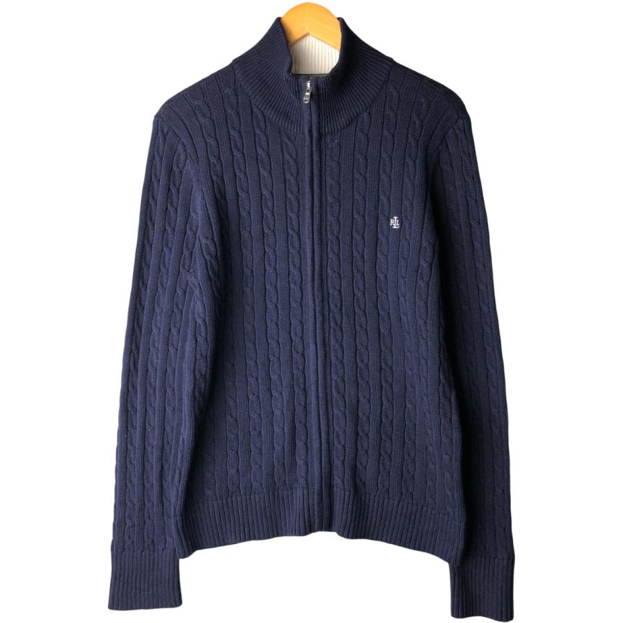 古着 ラルフローレン Ralph Lauren L-RL LAUREN ACTIVE ケーブル編み