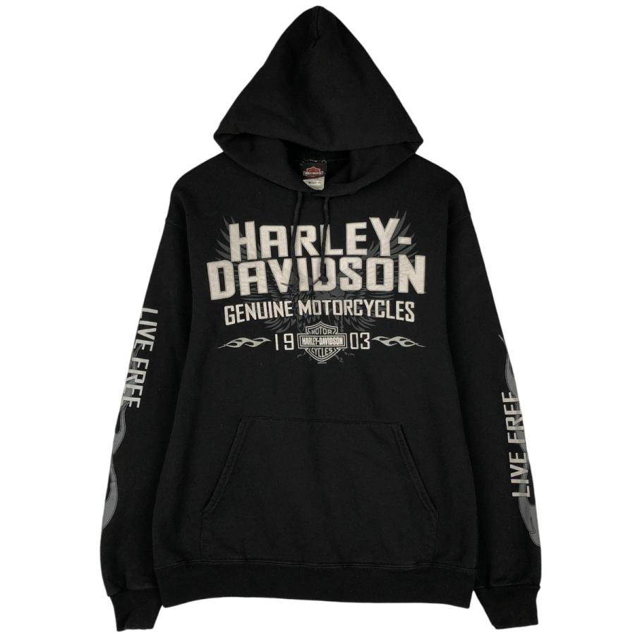 古着 ハーレーダビッドソン Harley-Davidson 鷲柄 イーグル柄