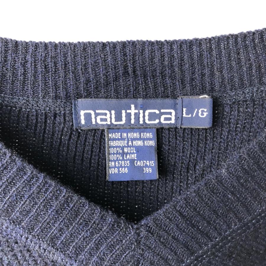 NAUTICA（ノーティカ） 古着 90年代 NAUTICA Vネック ウールニット
