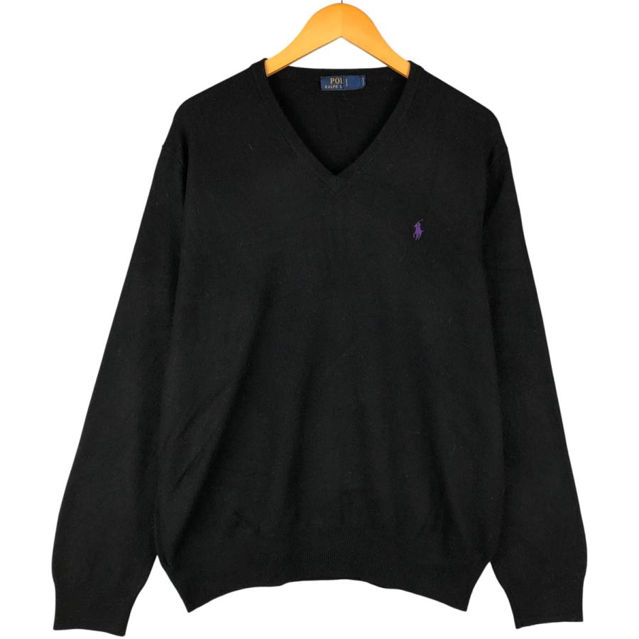 古着 ラルフローレン Ralph Lauren POLO RALPH LAUREN Vネック メリノ