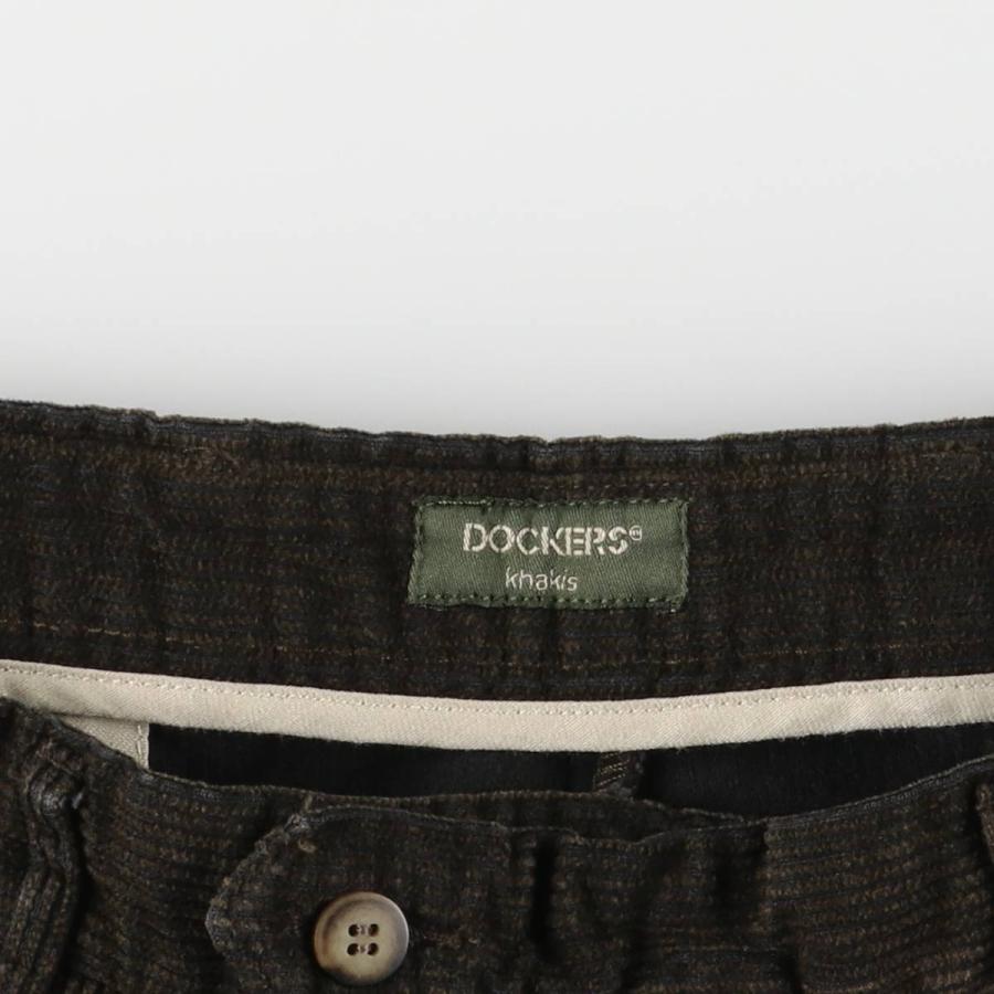 古着 ドッカーズ DOCKERS ツータック コーデュロイパンツ メンズw35