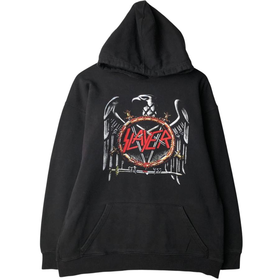 古着 SLAYER スレイヤー 鷲柄 イーグル柄 バンド スウェットプル