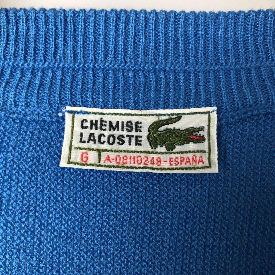 LACOSTE（ラコステ） 古着 80~90年代 LACOSTE CHEMISE アクリルニット