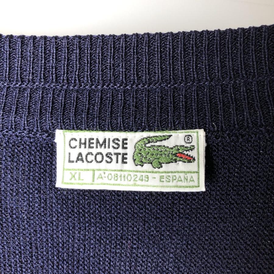 古着 70~80年代 ラコステ LACOSTE CHEMESE LACOSTE アクリルニットカーディガン メンズXL相当 ヴィンテージ/eaa602533 LACOSTE（ラコステ） 古着 70~80年代 LACOSTE CHEMESE LACOSTE