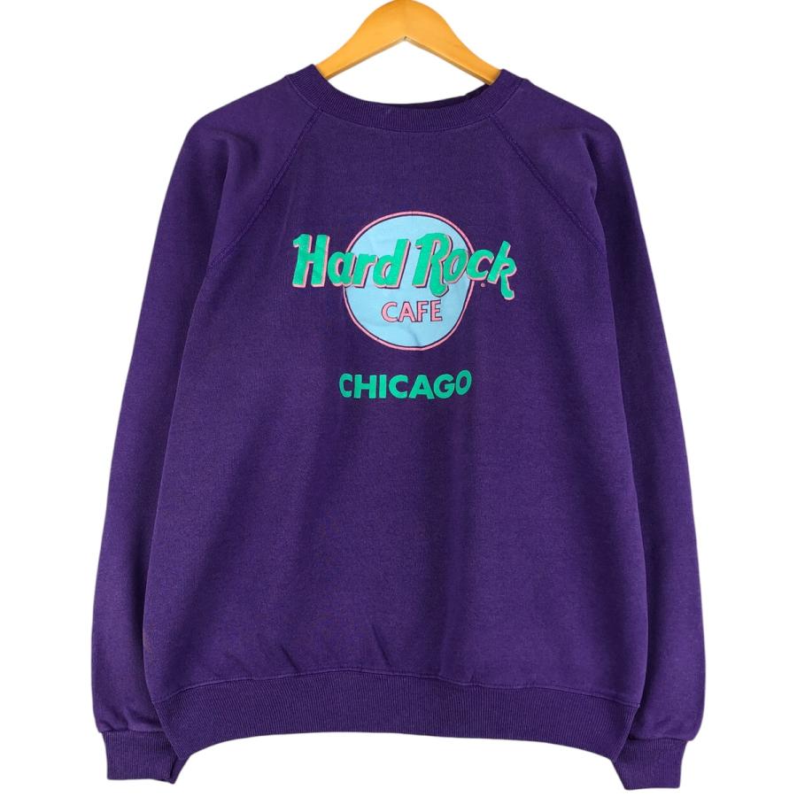 古着 80年代 ヘインズ Hanes 青タグ HARD ROCK CAFE ハードロックカフェ アドバタイジング スウェットシャツ トレーナー USA製 メンズXL相当 ヴィンテージ/eaa602583 Hanes（ヘインズ） 古着 80年代 青タグ ハードロックカフェ