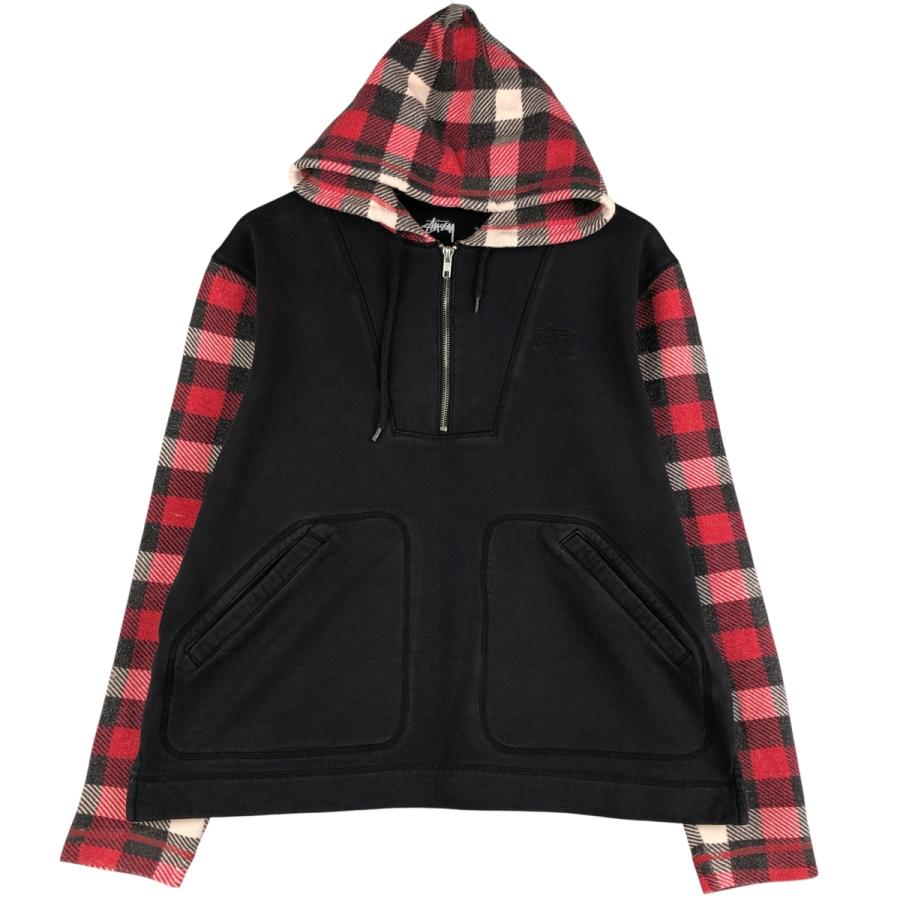 old Stussy ジップパーカー　チェック柄　L old Stussy ジップパーカー チェック柄 L ステューシー STUSSY