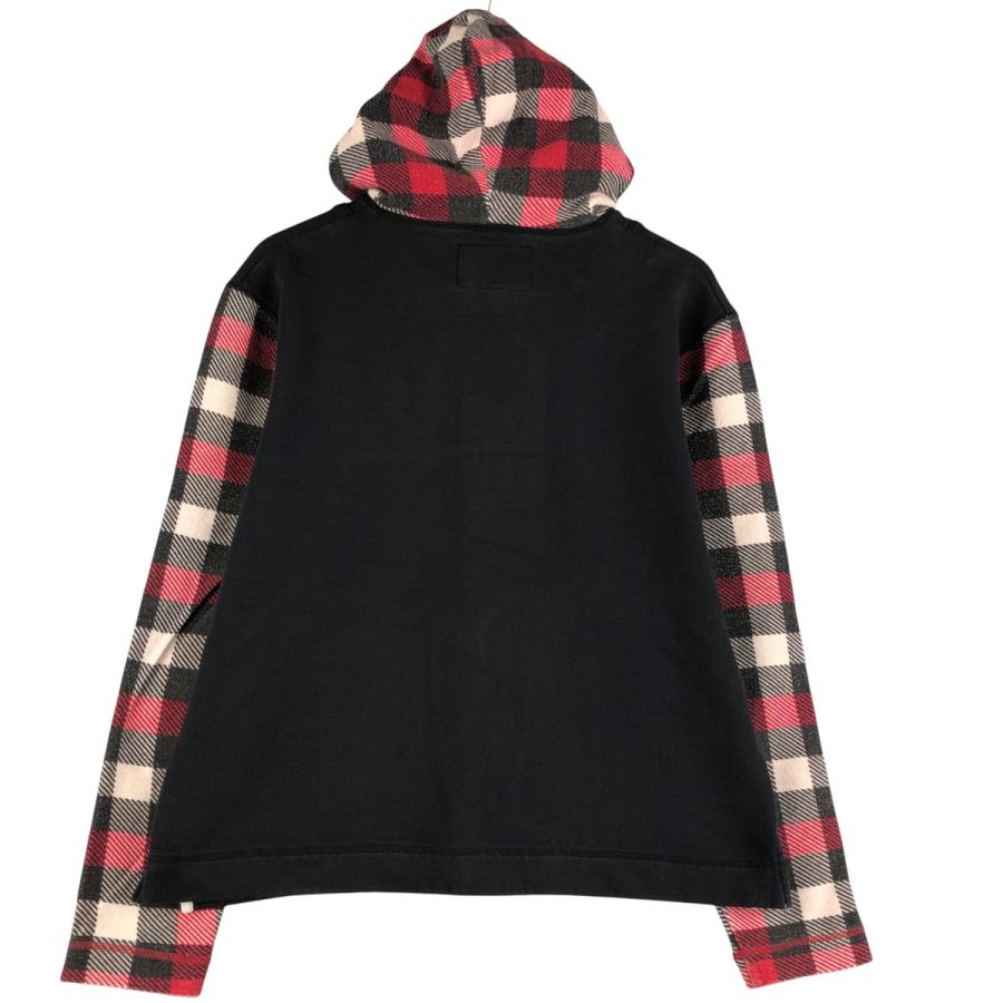 STUSSY / ジップパーカー/XL/--/BRW/チェック STUSSY（ステューシー） 古着 チェック柄 スウェットハーフジップ