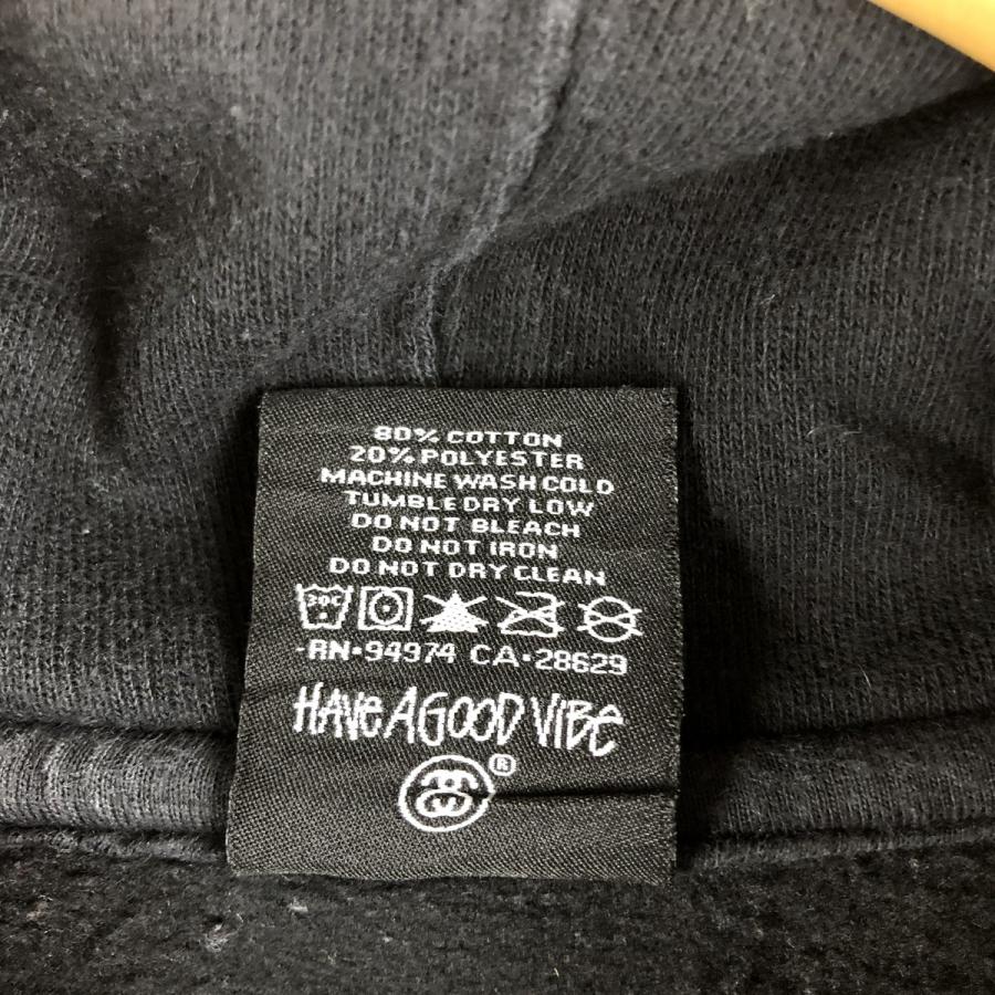STUSSY（ステューシー） 古着 国旗柄 スウェットプルオーバーパーカー