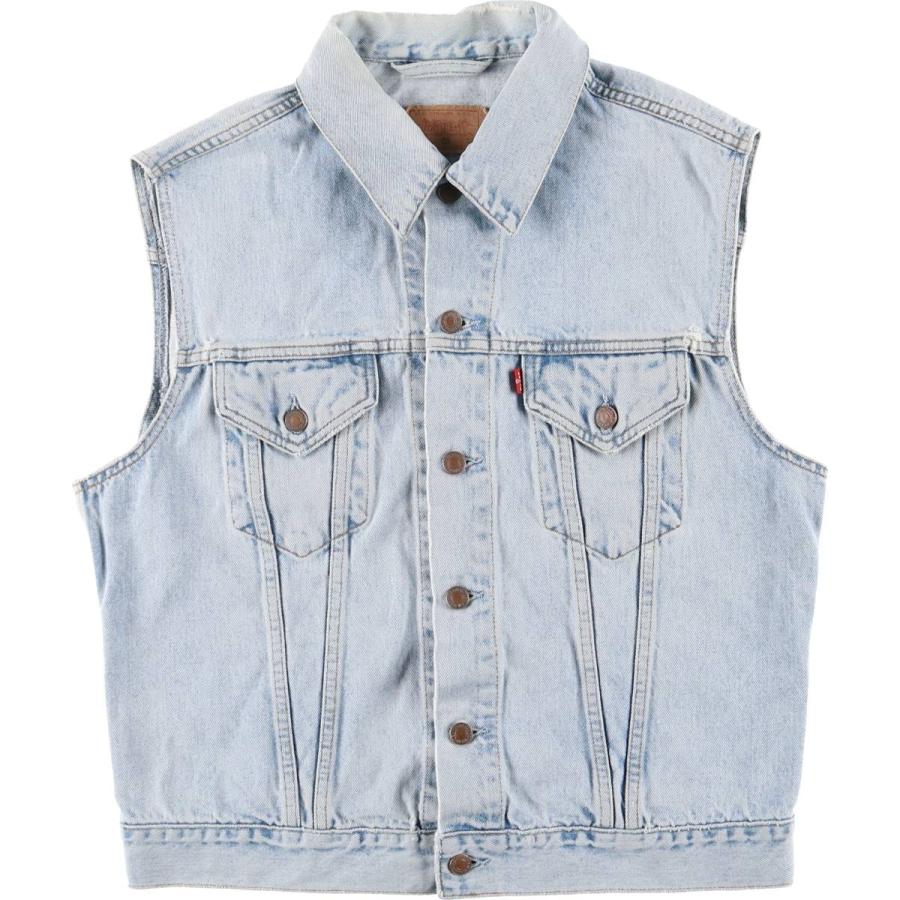 古着 90年代 リーバイス Levi's 70401-0283 デニムベスト メンズXL相当 ヴィンテージ/eaa602722 Levi's（リーバイス） 古着 90年代 Levi's 70401-0283 デニムベスト