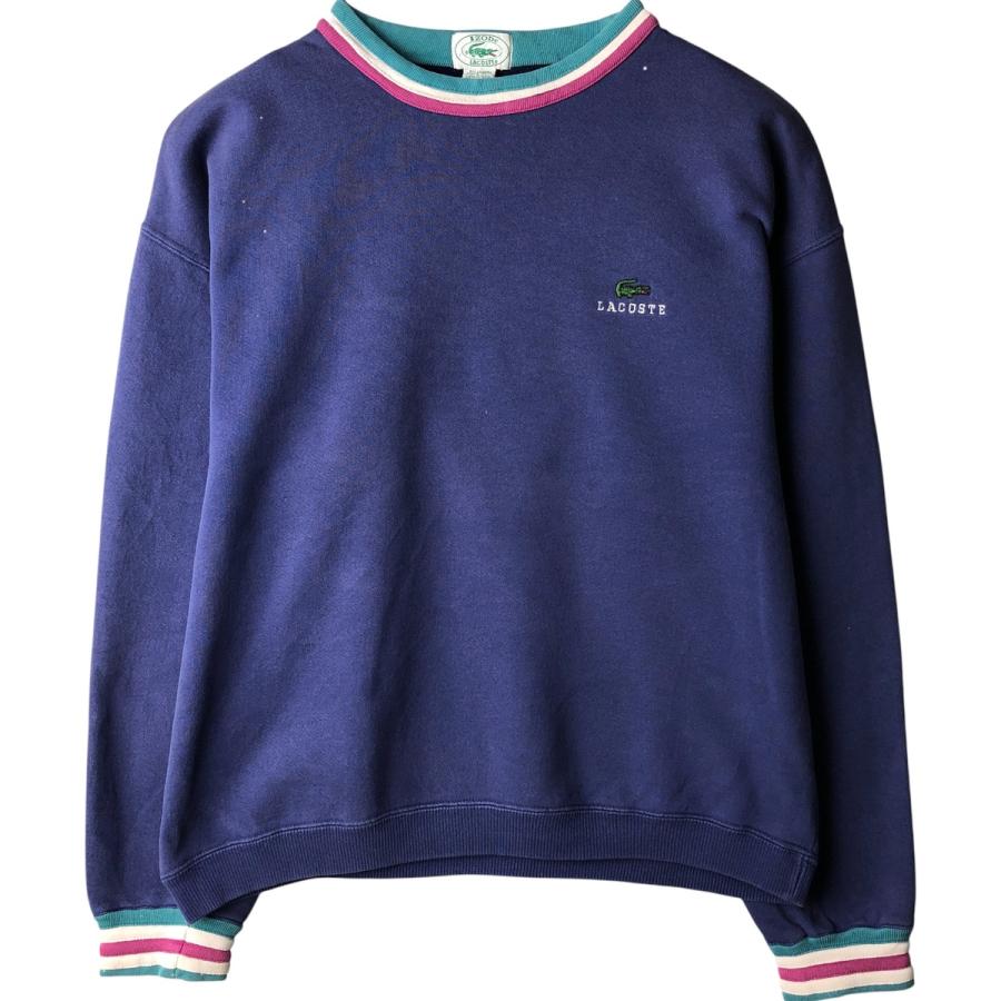 古着 80~90年代 ラコステ LACOSTE IZOD ワンポイントロゴスウェットシャツ トレーナー USA製 メンズL相当 ヴィンテージ/eaa602786 LACOSTE（ラコステ） 古着 80~90年代 LACOSTE IZOD ワンポイントロゴ