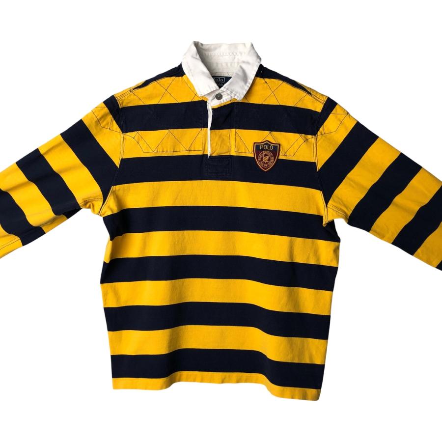 古着 ラルフローレン Ralph Lauren POLO by CUSTOM FIT ボーダー柄