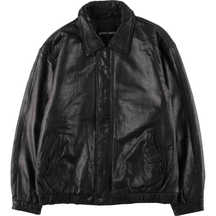 pierre cardin（ピエール カルダン） 古着 中綿入り レザーフライト