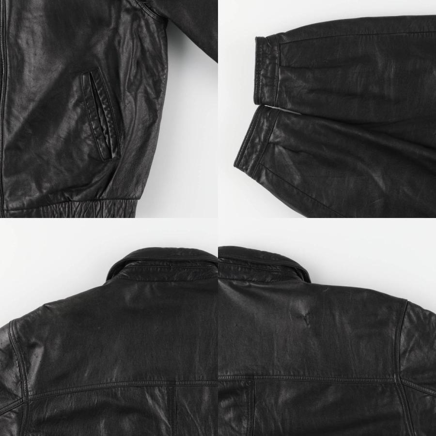 pierre cardin（ピエール カルダン） 古着 中綿入り レザーフライト