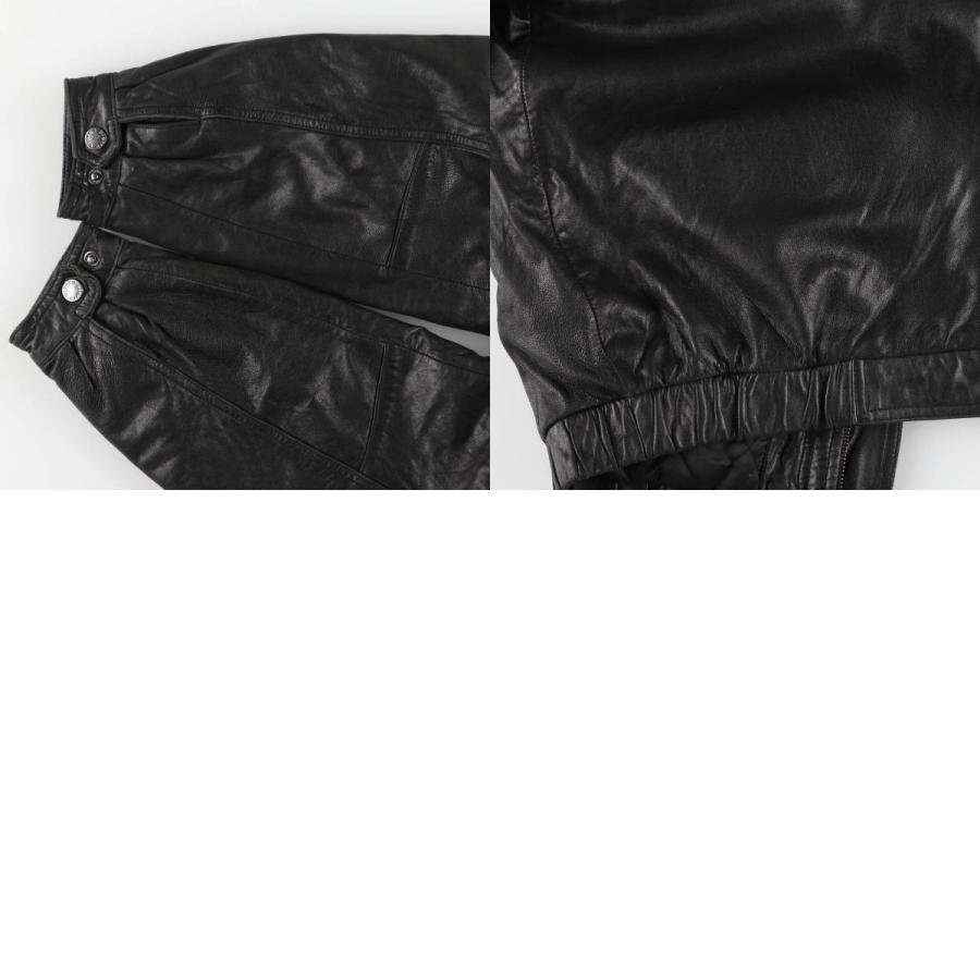 pierre cardin（ピエール カルダン） 古着 中綿入り レザーフライト