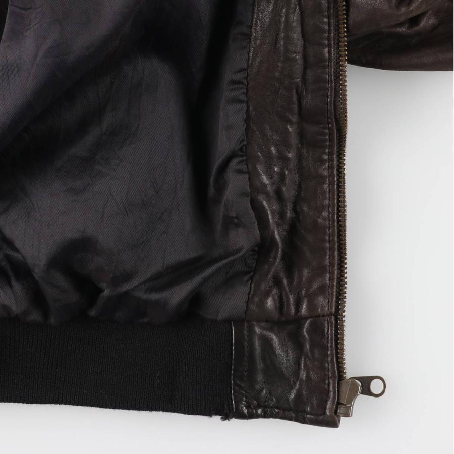 【中古】ブルゾン　メンズ（XL） 古着 レザーブルゾン メンズXL相当 /eaa602848 : 古着屋JAM - 通販