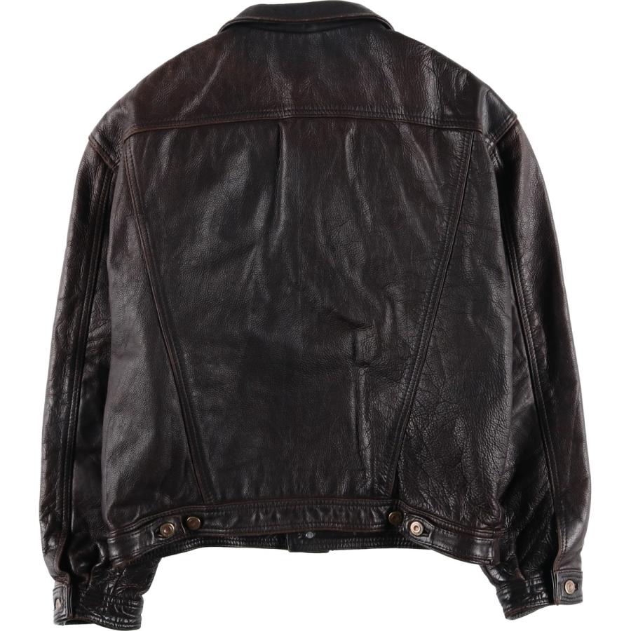 古着 MacDouglas トラッカージャケット レザージャケット メンズL相当