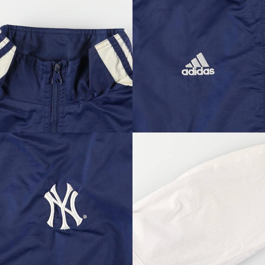 【両面刺繍、オーバーサイズ】adidasニューヨークヤンキース古着ジャケット 古着 90s adidas MLB New York Yankees ヤンキース スウェット
