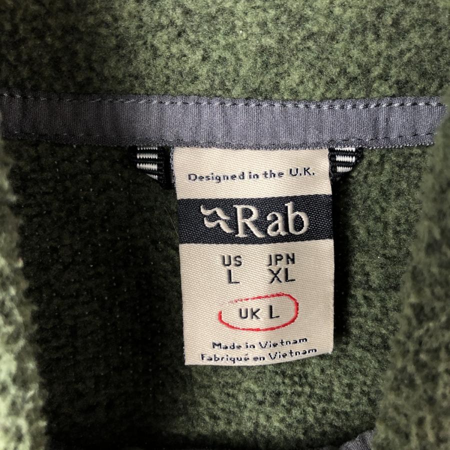 古着 Rab ハーフジップ フリースプルオーバー メンズL相当 /eaa602954