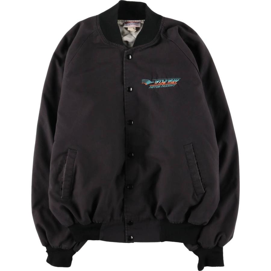 古着 90年代 HARTWELL バックロゴ コットンボタンスタジャン バー