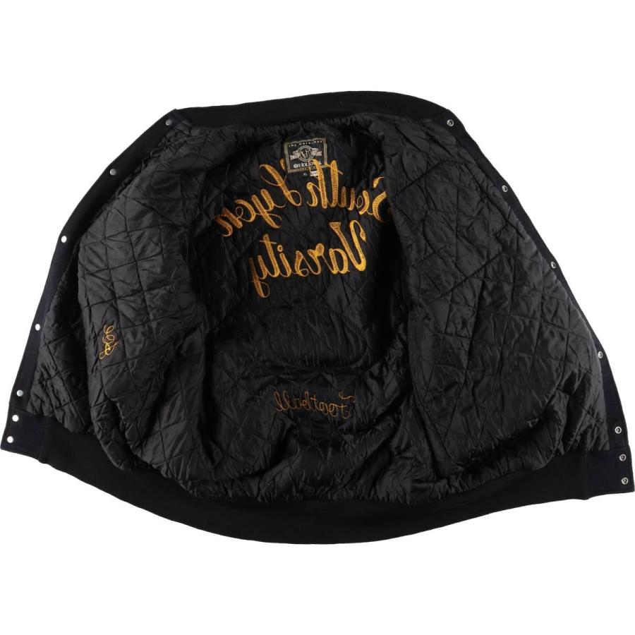 古着 90~00年代 ホロウェイ HOLLOWAY 中綿入り 袖革ウールボタン