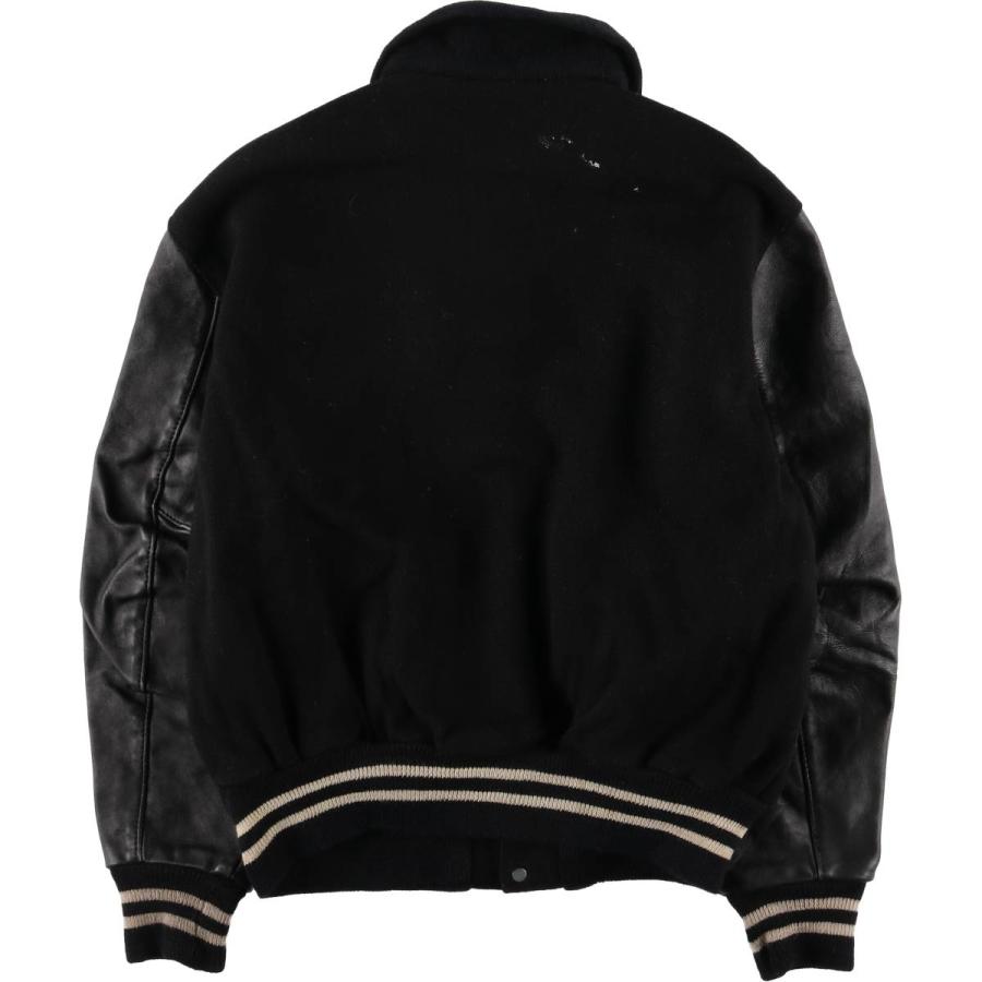 古着 70~80年代 DELONG 袖革ウールスタジャン アワードジャケット バー