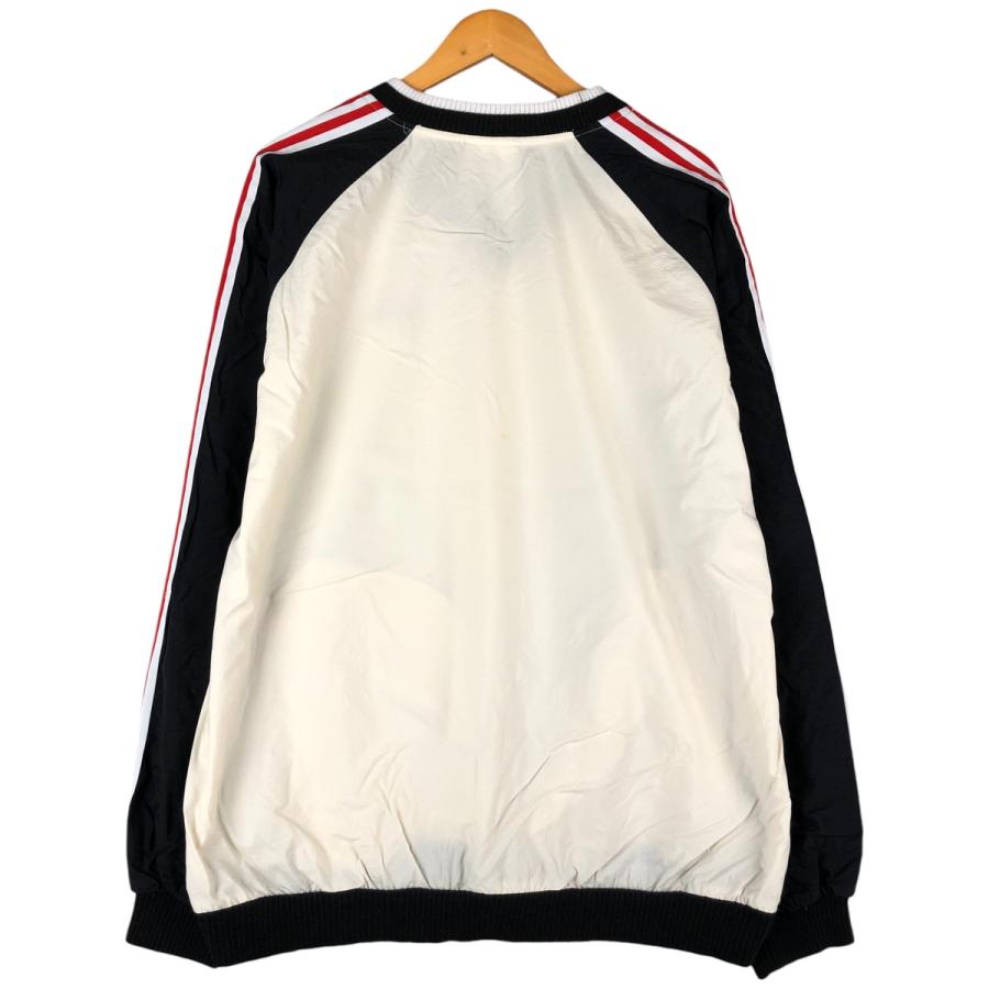  - 古着 90年代 アディダス  Vネック ナイロンプルオーバー レディースXL ヴィンテージ /eaa427168 adidas（アディダス） 古着 80~90年代 adidas Vネック ナイロンプル