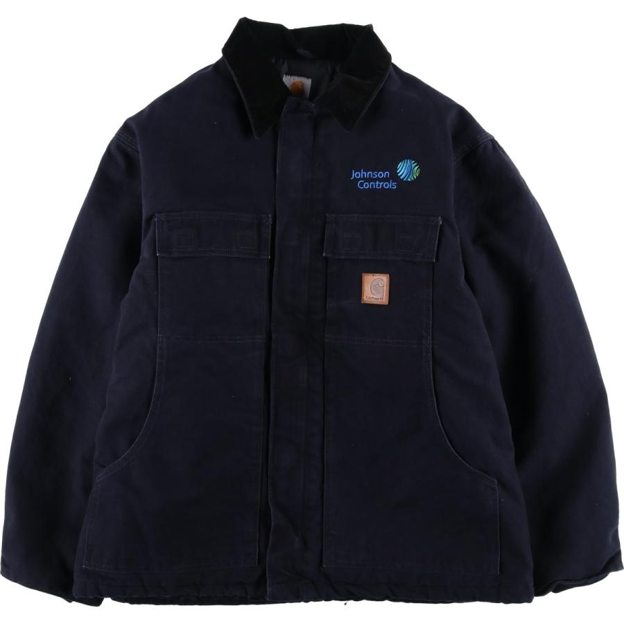 Carhartt カーハート トラディショナルコートダックジャケットネイビー中綿 Carhartt（カーハート） 古着 中綿入り トラディショナルコート ダック