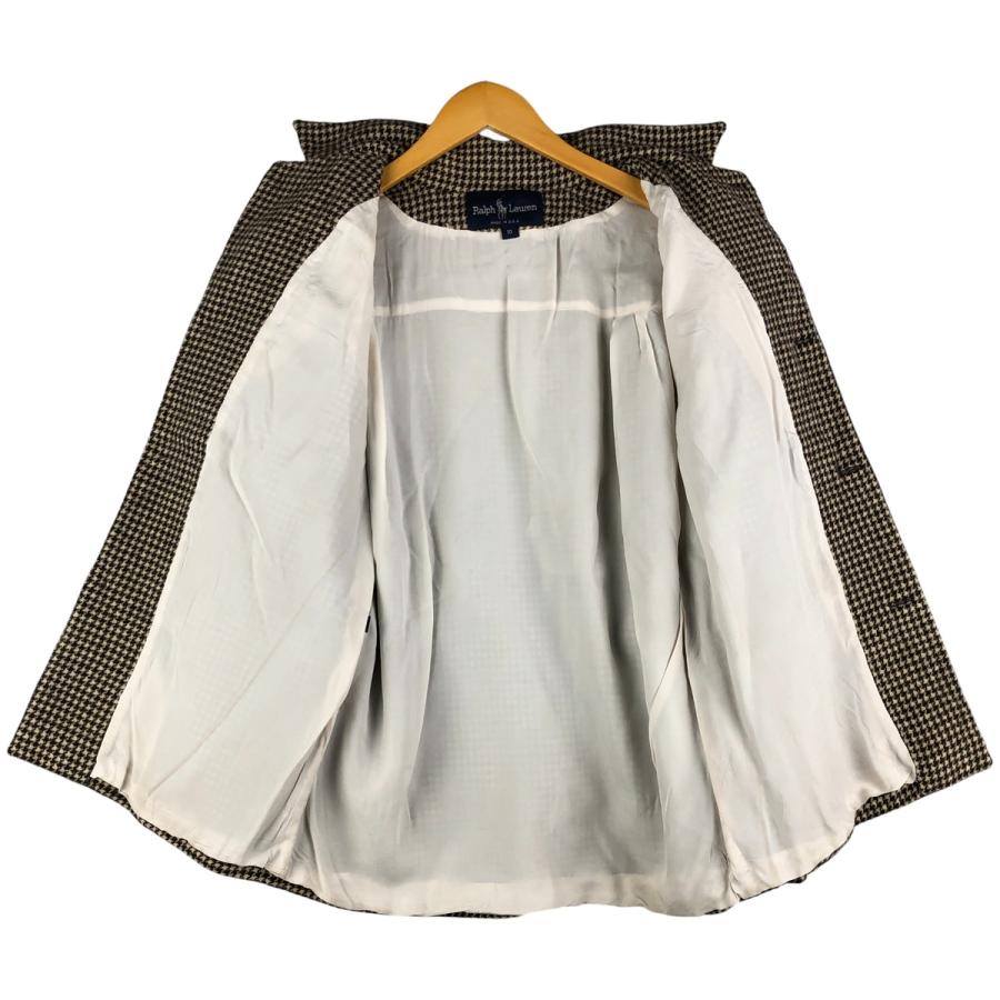 古着 ラルフローレン Ralph Lauren 千鳥格子柄 ウールテーラード
